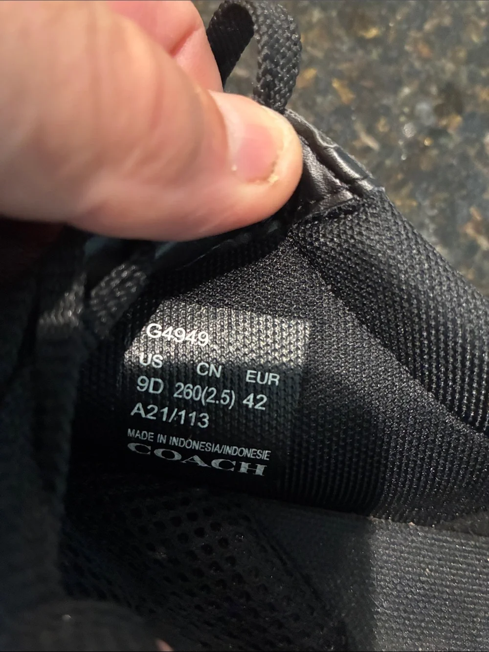 Coach Black Signature C Monogram G4949Lace-Up Sneaker